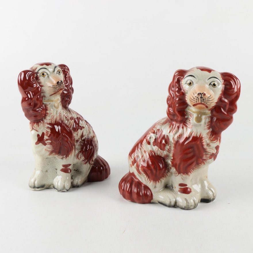 Staffordshire-Style Ceramic Dog Figurines