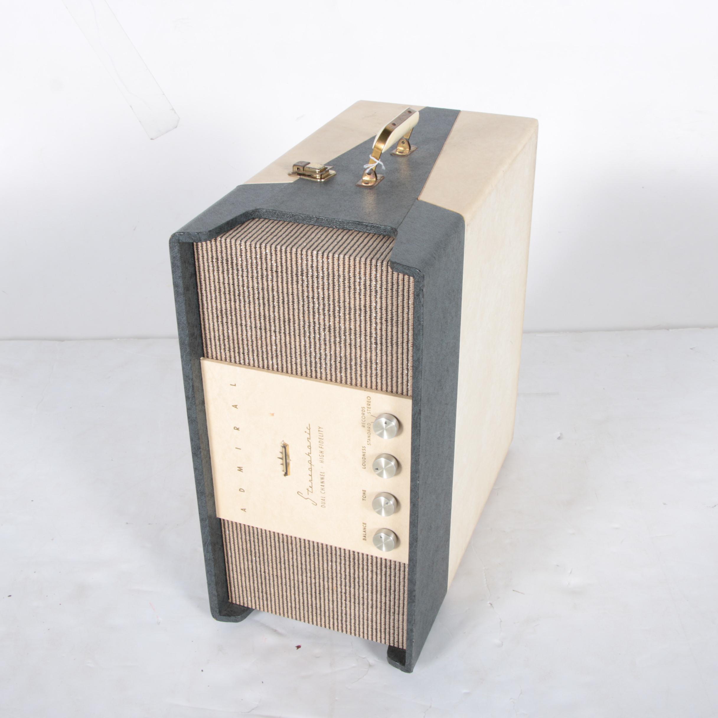 Vintage Admiral Stereophonic Portable Record Player