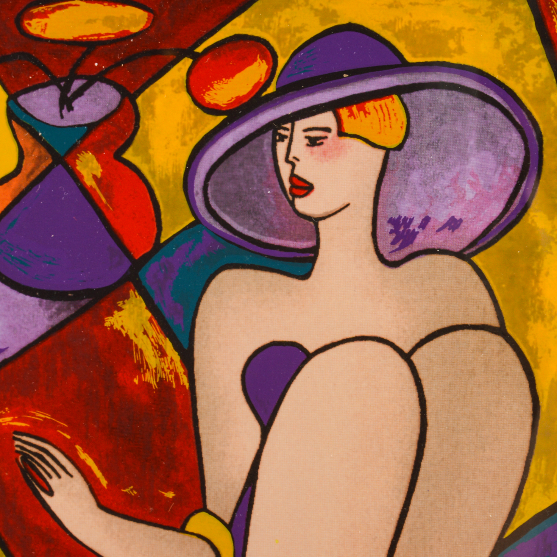 Linda Le Kinff Serigraph "Debbie" and Seriolithograph "Magali au Bouquet"