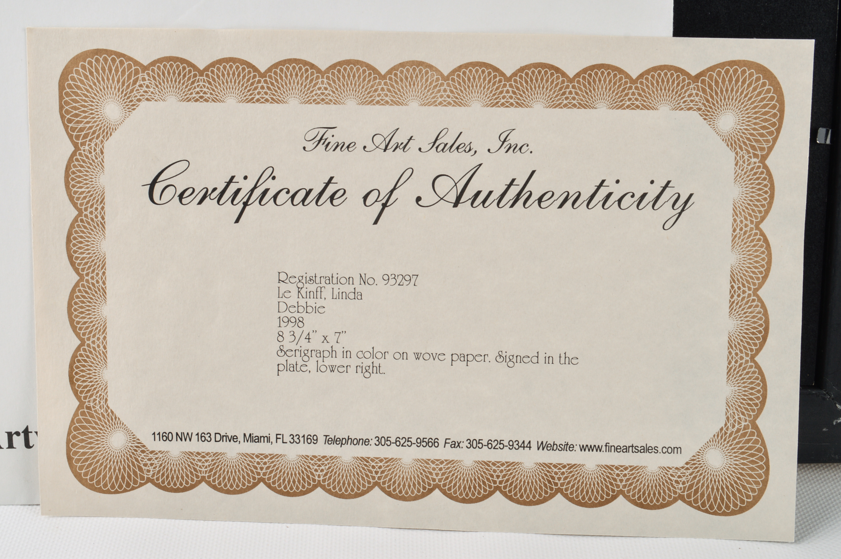 Linda Le Kinff Serigraph "Debbie" and Seriolithograph "Magali au Bouquet"