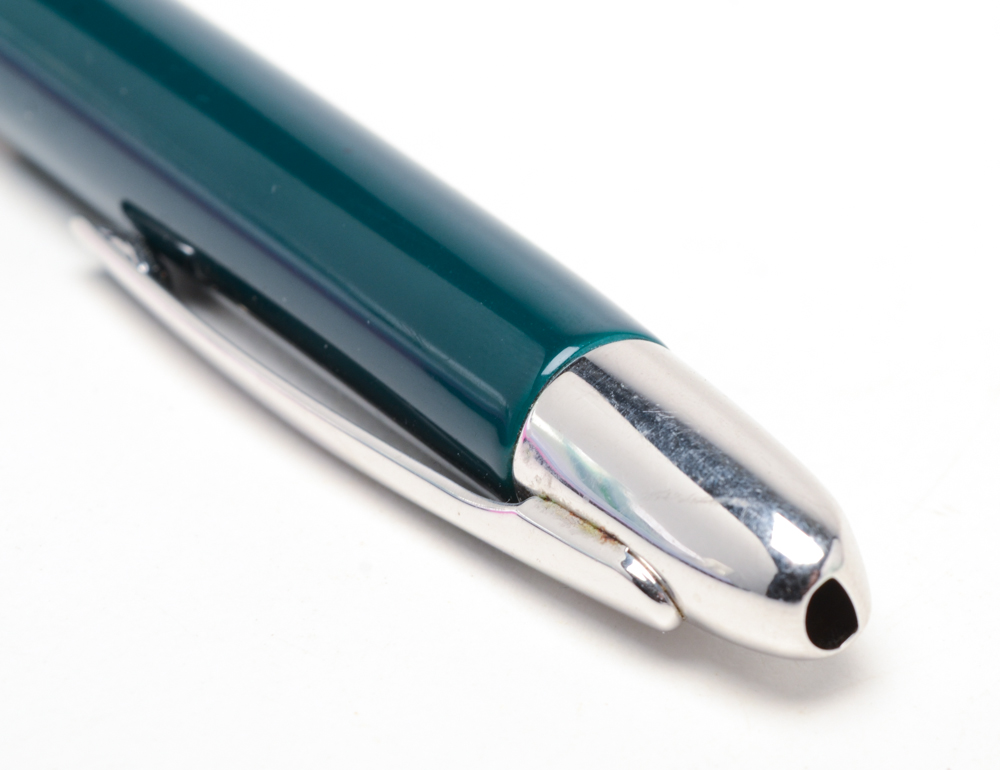 Green Pilot Capless "Vanishing Point" Retractable Fountain Pen 14K Nib