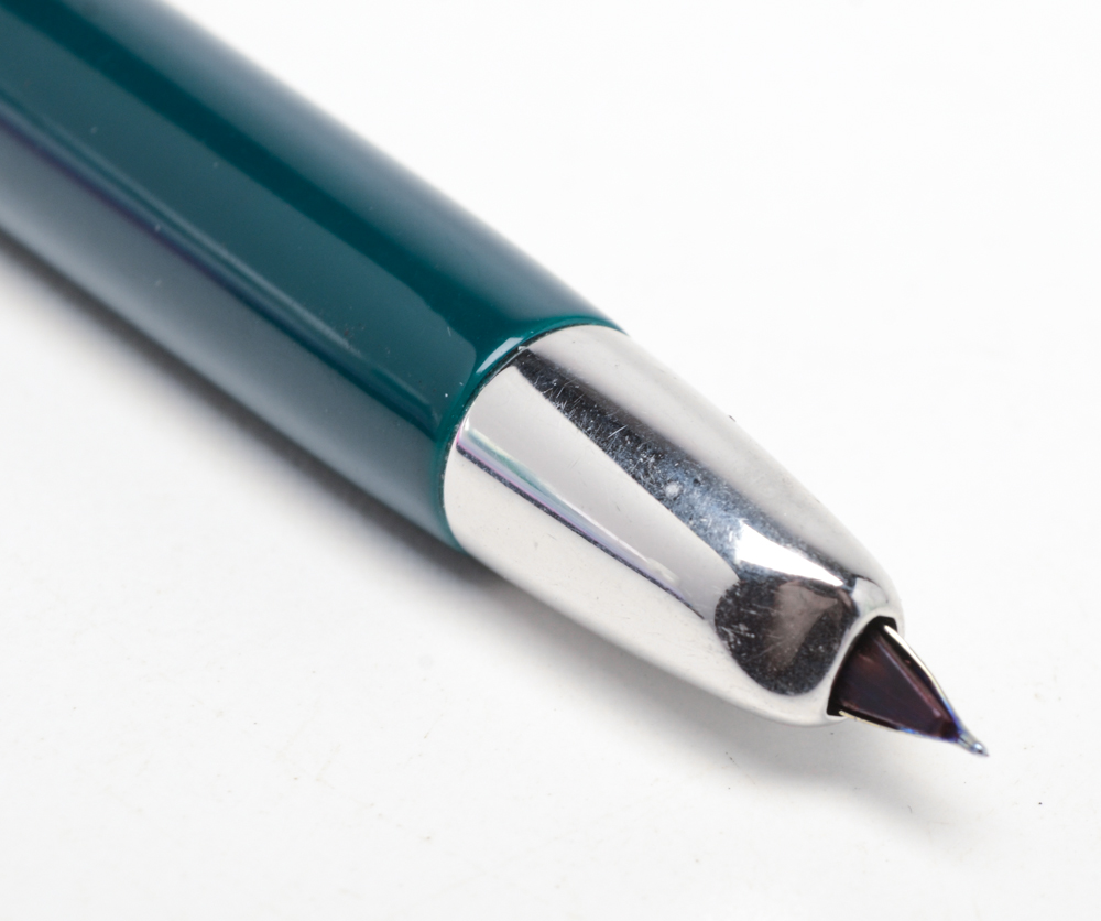 Green Pilot Capless "Vanishing Point" Retractable Fountain Pen 14K Nib