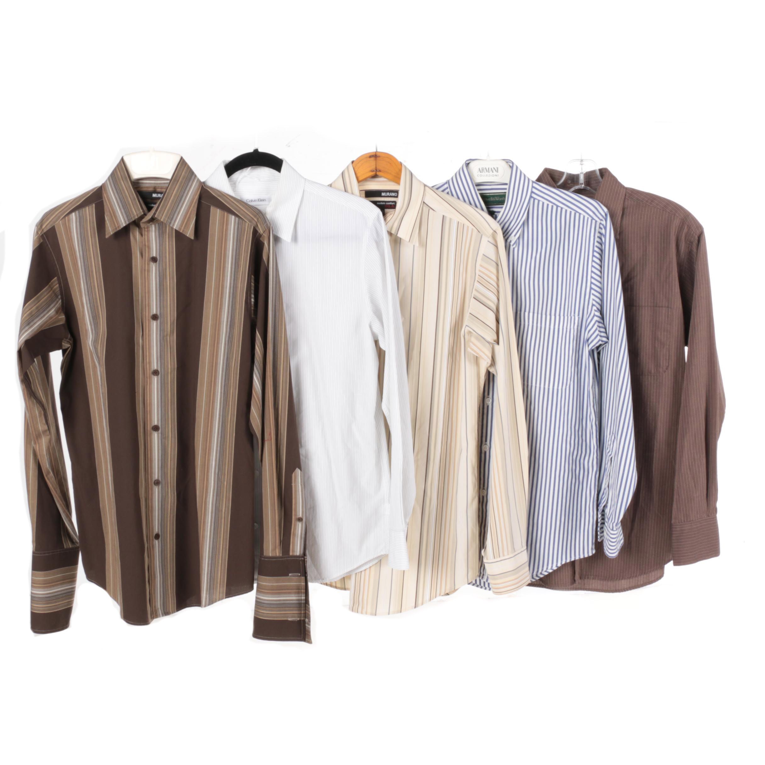 Men's Dress Shirts Featuring Calvin Klein, Tasso Elba, and Cromwell & Worth