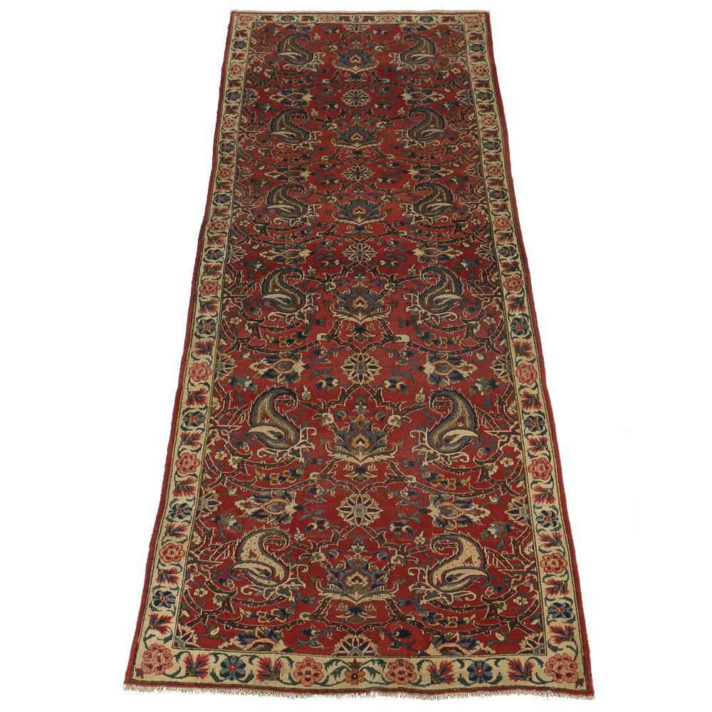 Vintage Tabriz Hand Made Wool Area Rug