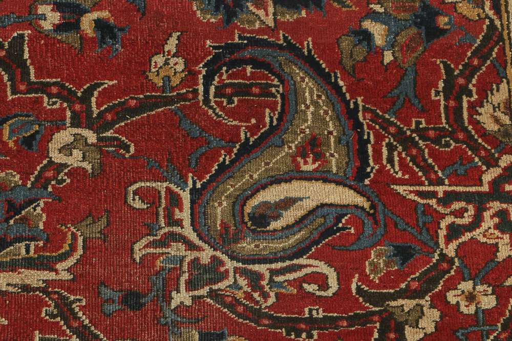 Vintage Tabriz Hand Made Wool Area Rug