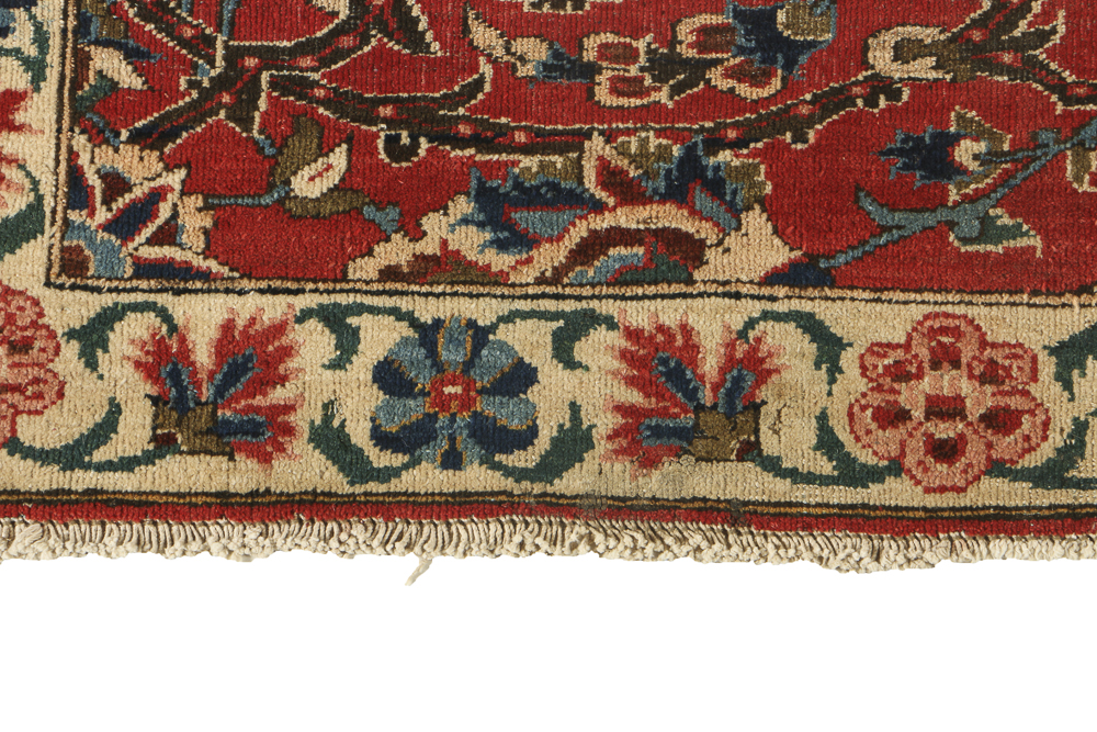 Vintage Tabriz Hand Made Wool Area Rug