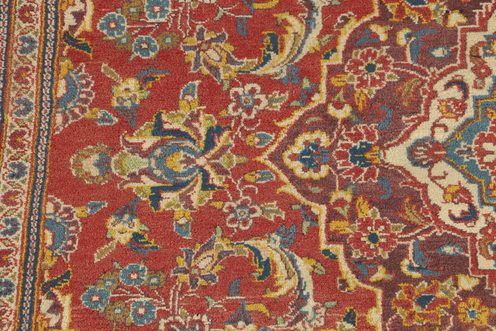 Vintage Persian Hand Woven Wool Area Rug