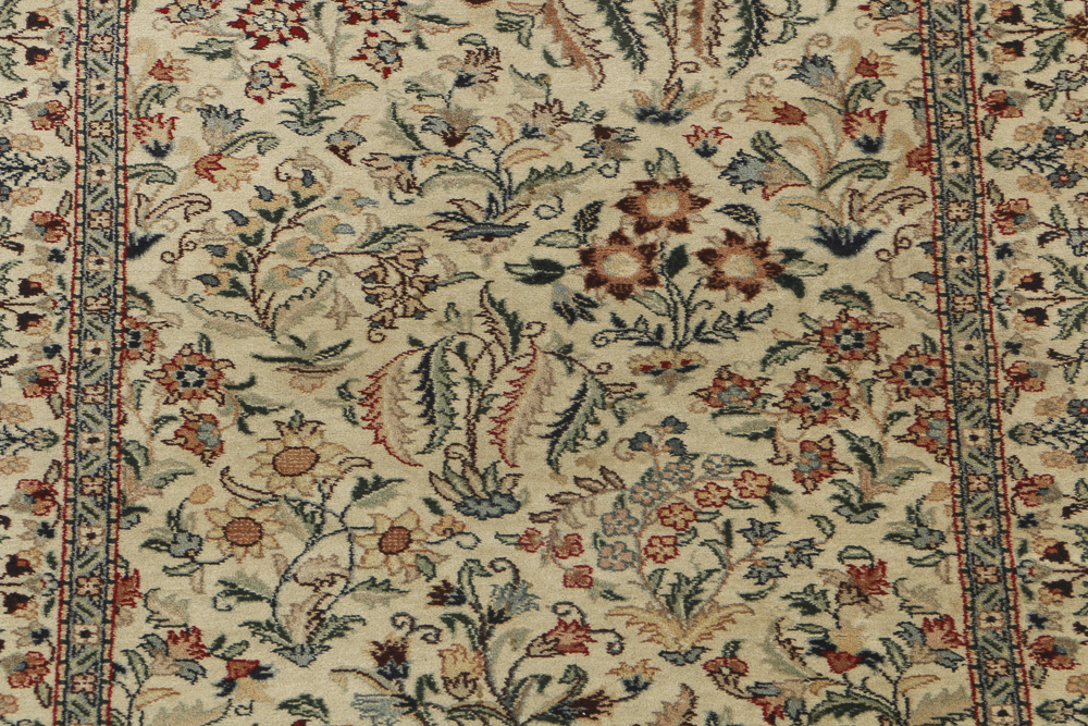 Vintage Hand Woven Ivory Wool Runner