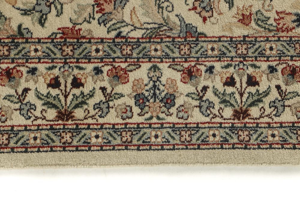 Vintage Hand Woven Ivory Wool Runner