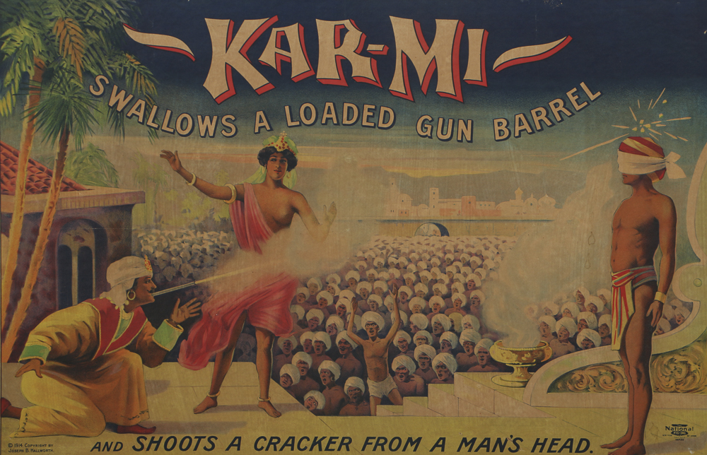 Early 20th-Century Chromolithograph Poster on Paper "Kar-mi"