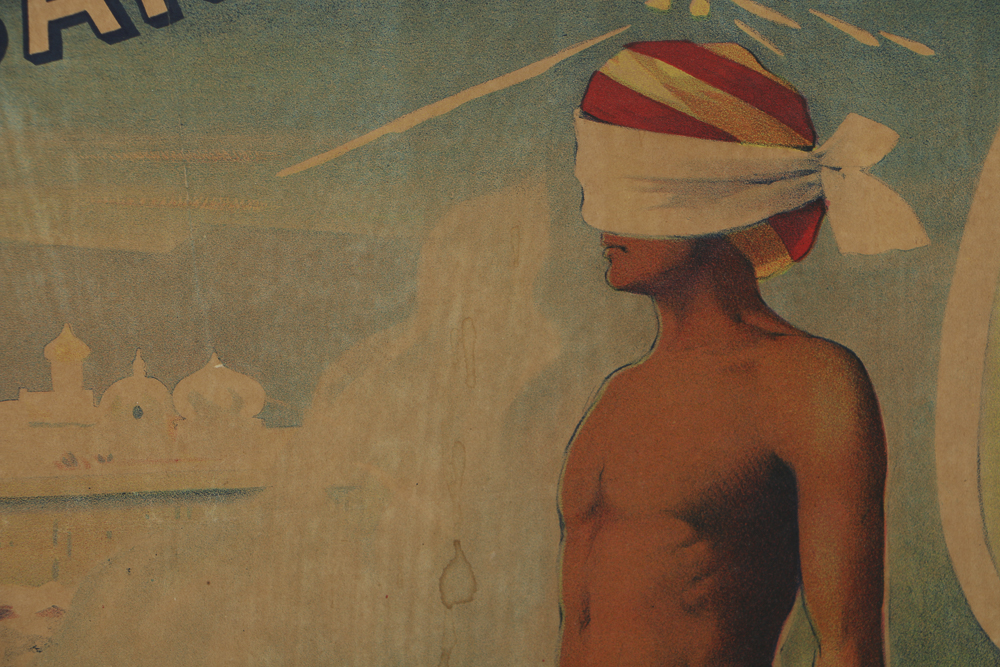 Early 20th-Century Chromolithograph Poster on Paper "Kar-mi"