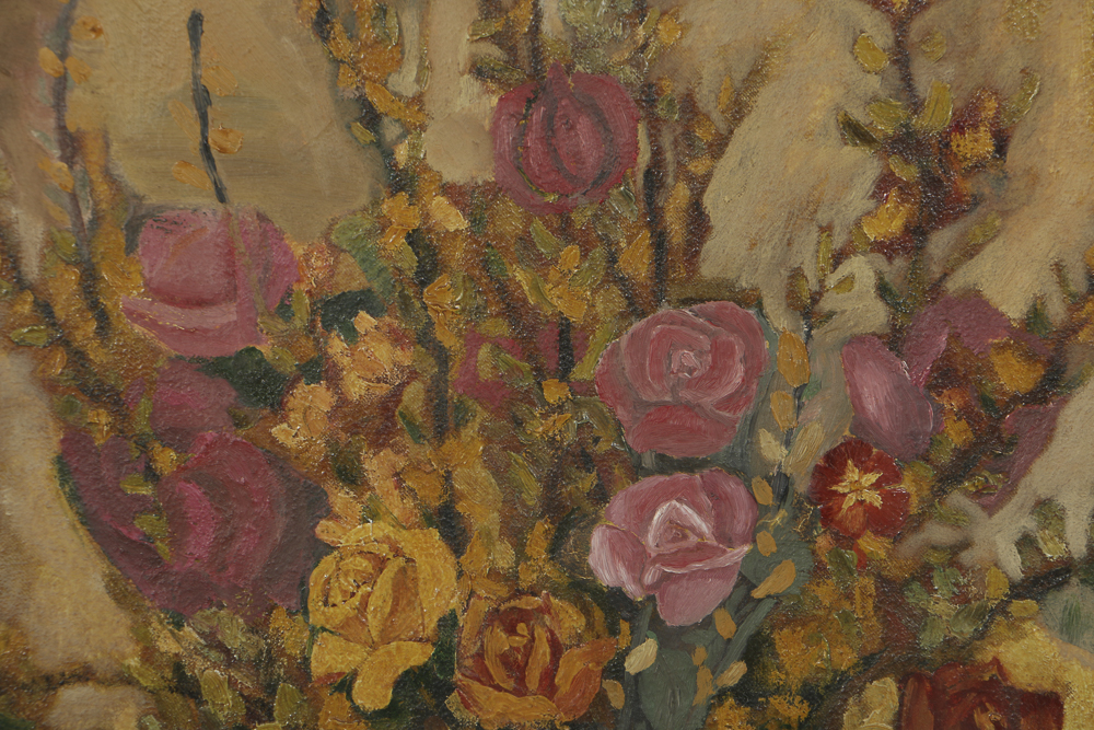 Florence Ahlberg Oil Painting on Canvas Floral Still Life