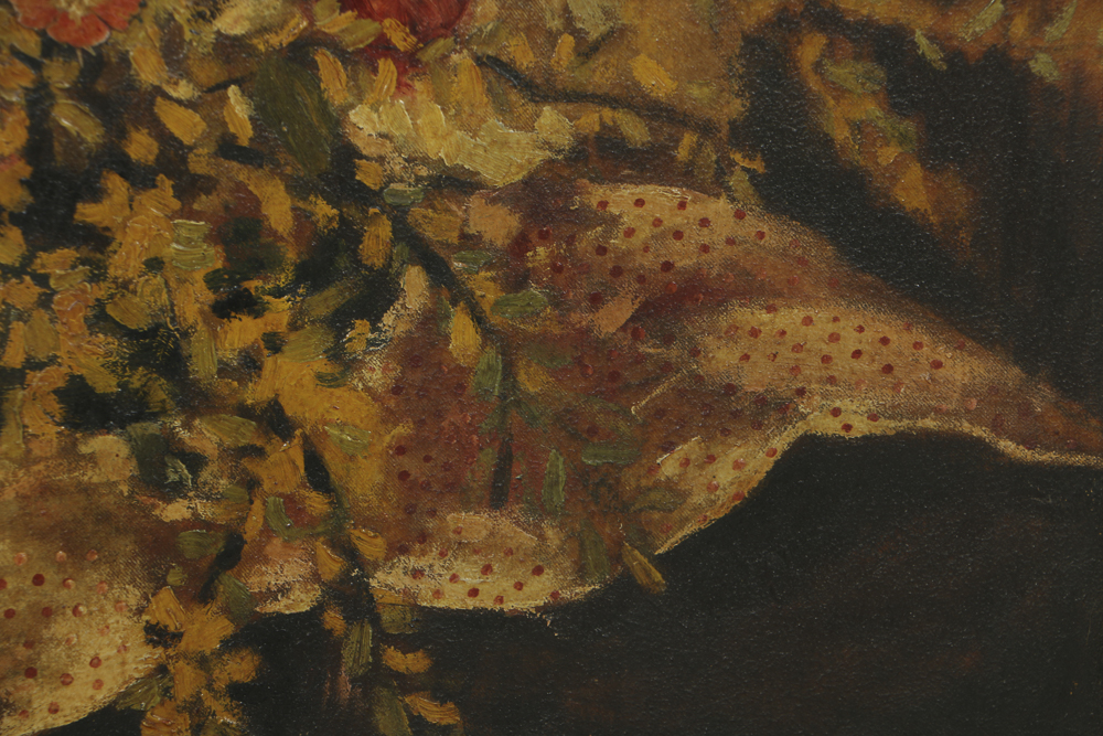 Florence Ahlberg Oil Painting on Canvas Floral Still Life