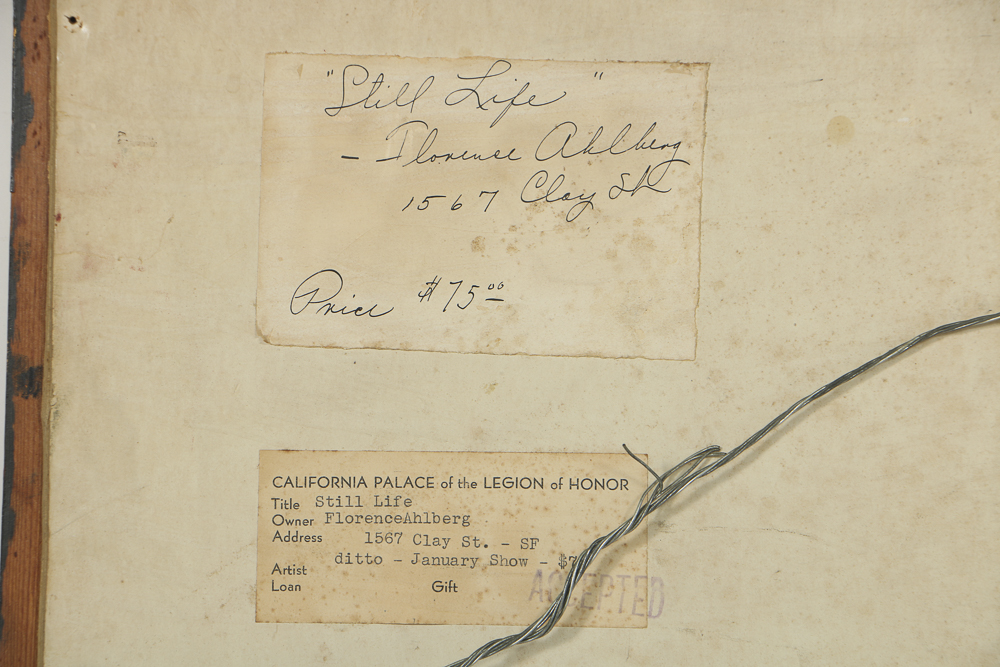 Florence Ahlberg Oil Painting on Canvas Floral Still Life