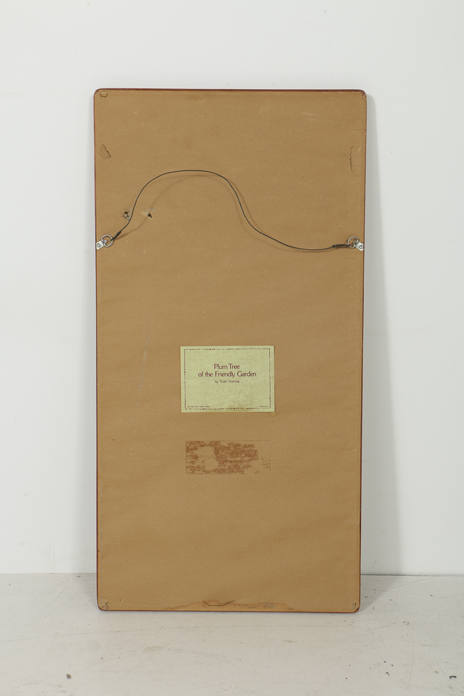 Toshi Yoshida Woodblocks on Paper the Friendly Garden Triptych