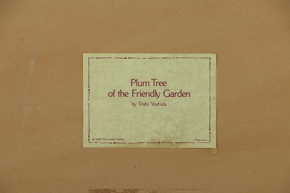 Toshi Yoshida Woodblocks on Paper the Friendly Garden Triptych