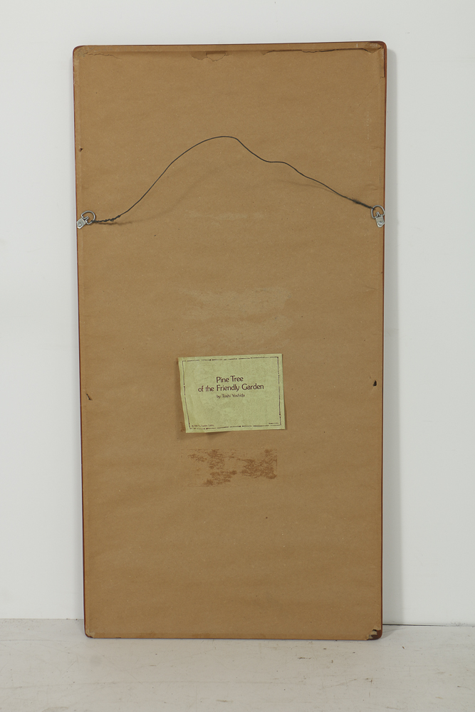 Toshi Yoshida Woodblocks on Paper the Friendly Garden Triptych