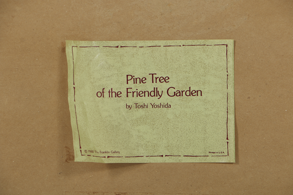 Toshi Yoshida Woodblocks on Paper the Friendly Garden Triptych