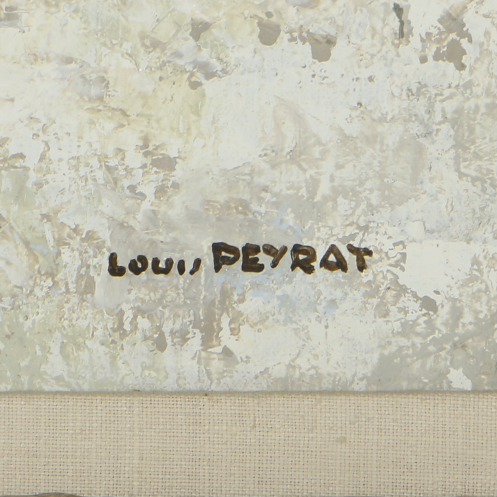 Louis Peyrat Oil Painting on Panel "Paris- Montmortre Sacré Cœur"