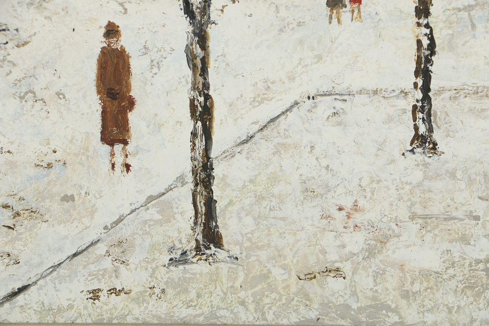 Louis Peyrat Oil Painting on Panel "Paris- Montmortre Sacré Cœur"