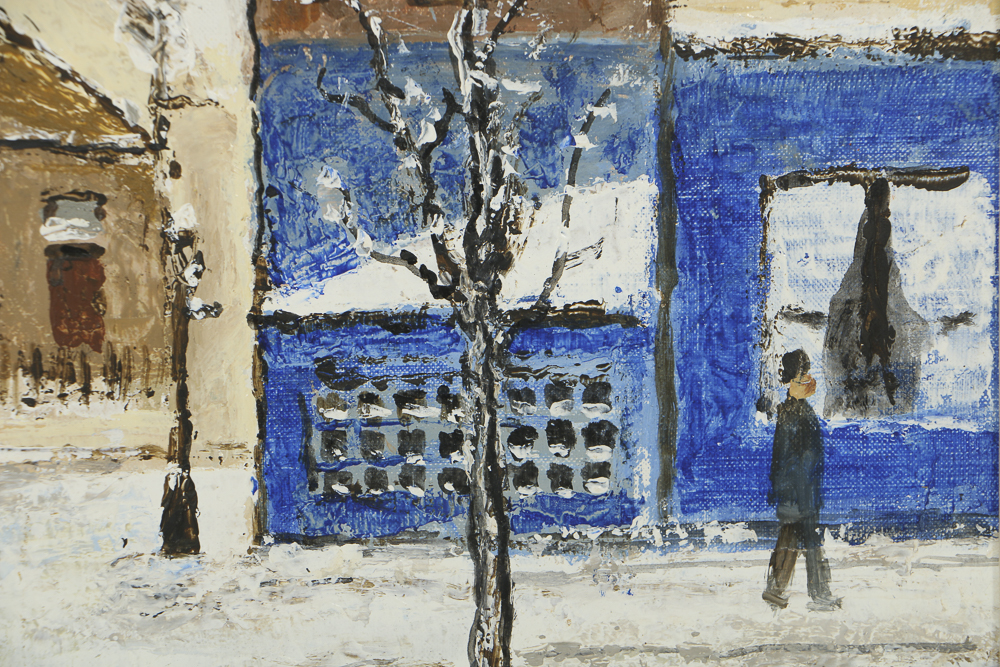 Louis Peyrat Oil Painting on Panel "Paris- Montmortre Sacré Cœur"