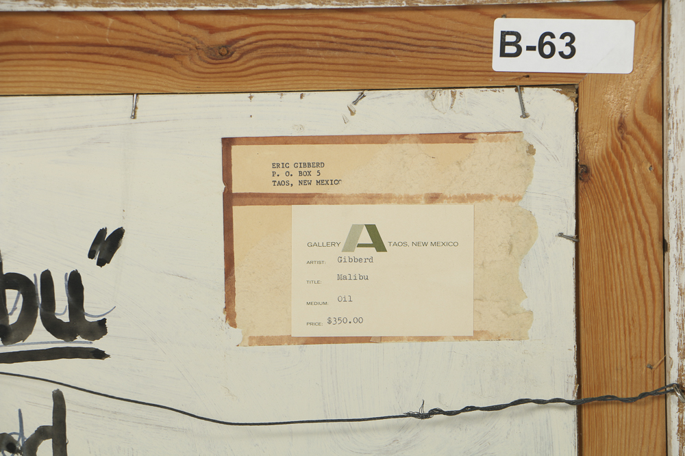 Eric Gibberd Oil Painting on Board "Malibu"