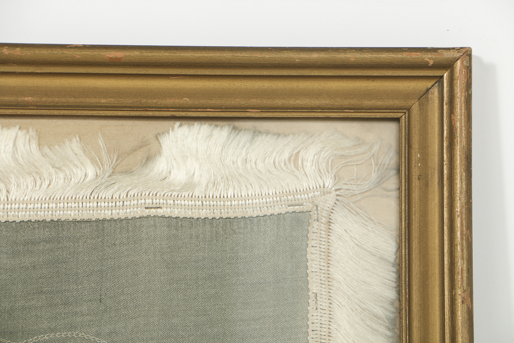 Souvenir Embroidery Work with Certificates of Pilgrimage from Jerusalem