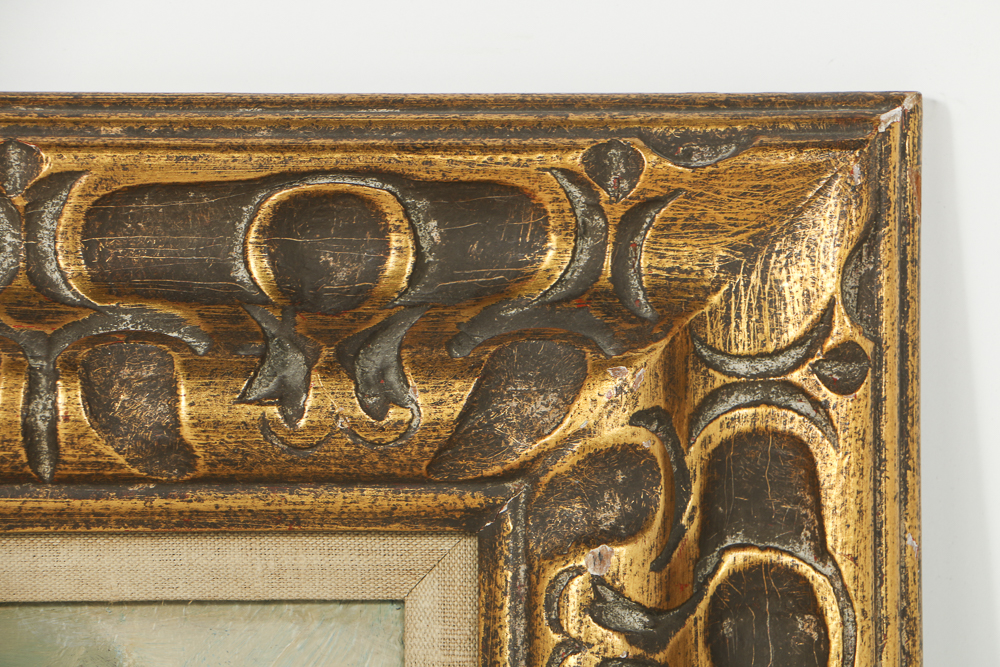 Louis Spiegel Oil Painting on Panel of Floral Still Life