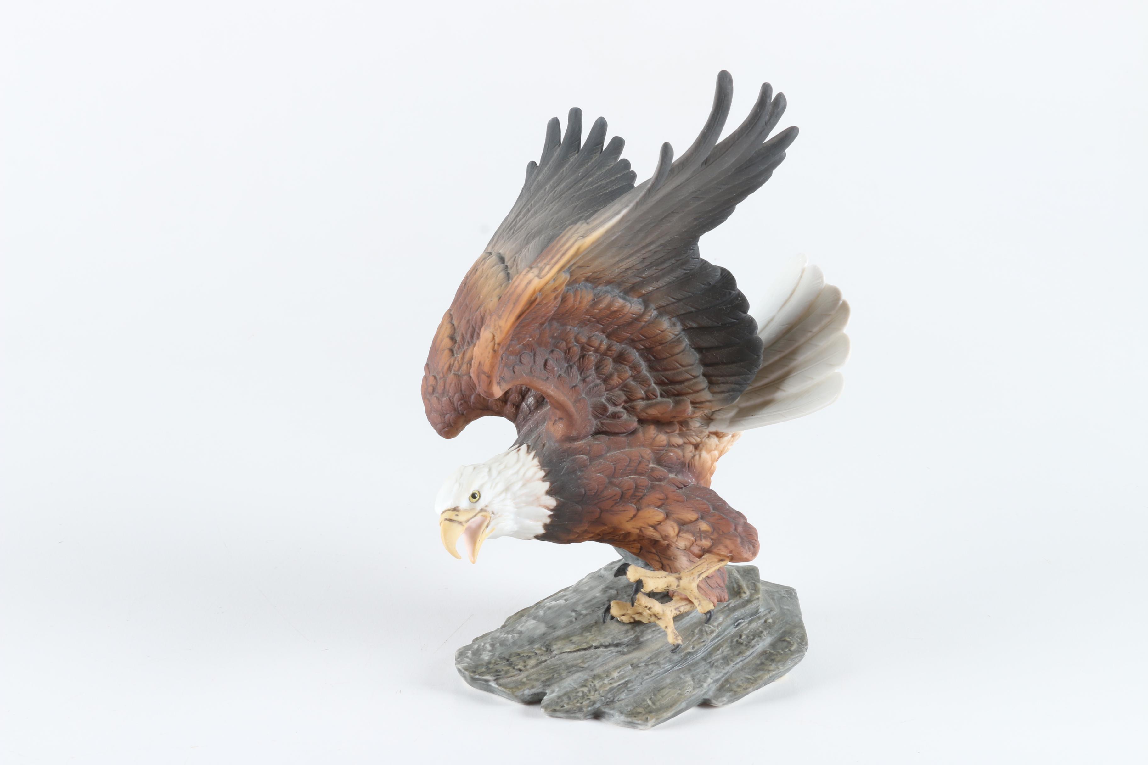 Porcelain Eagle Figurine