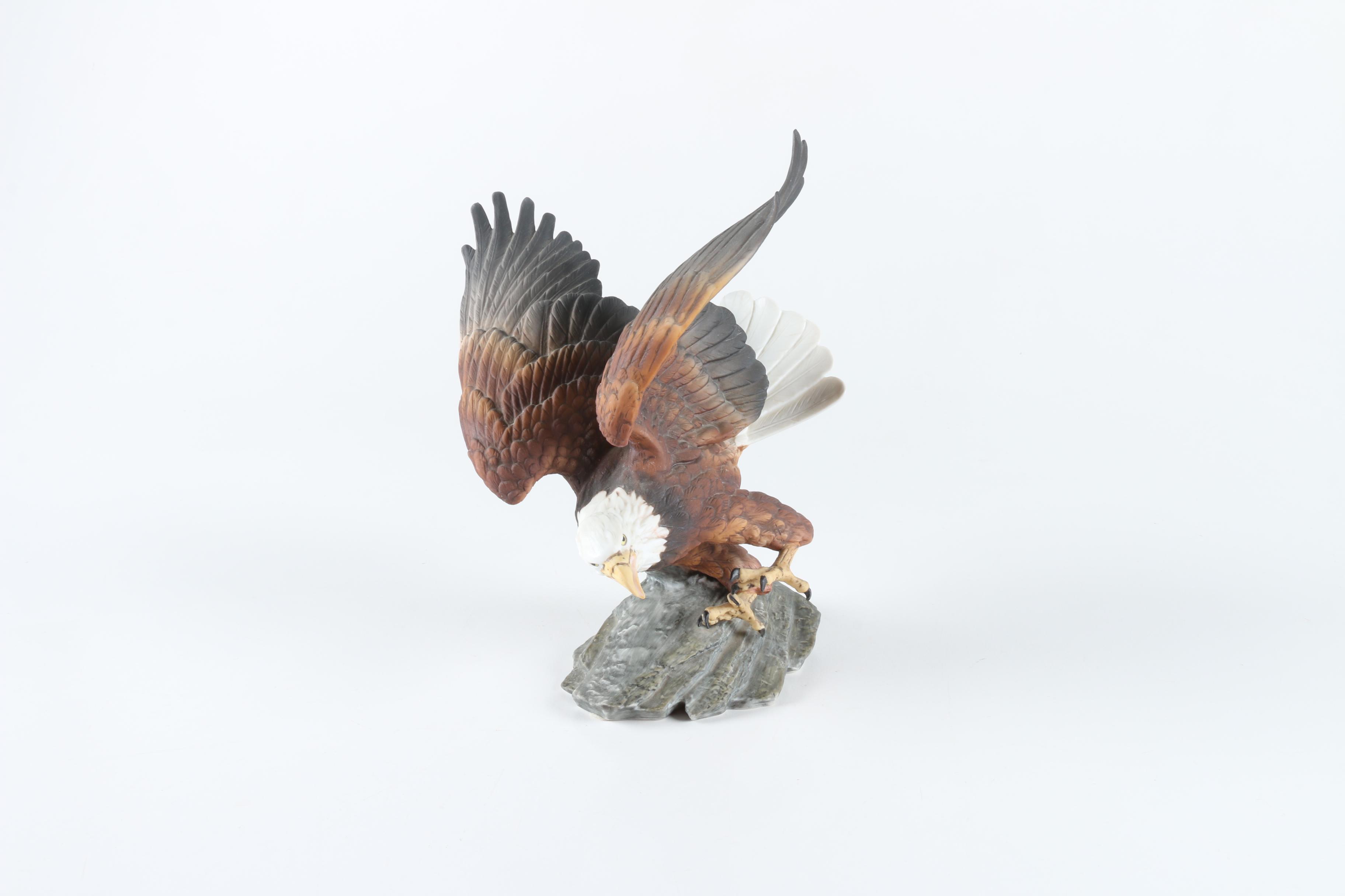 Porcelain Eagle Figurine