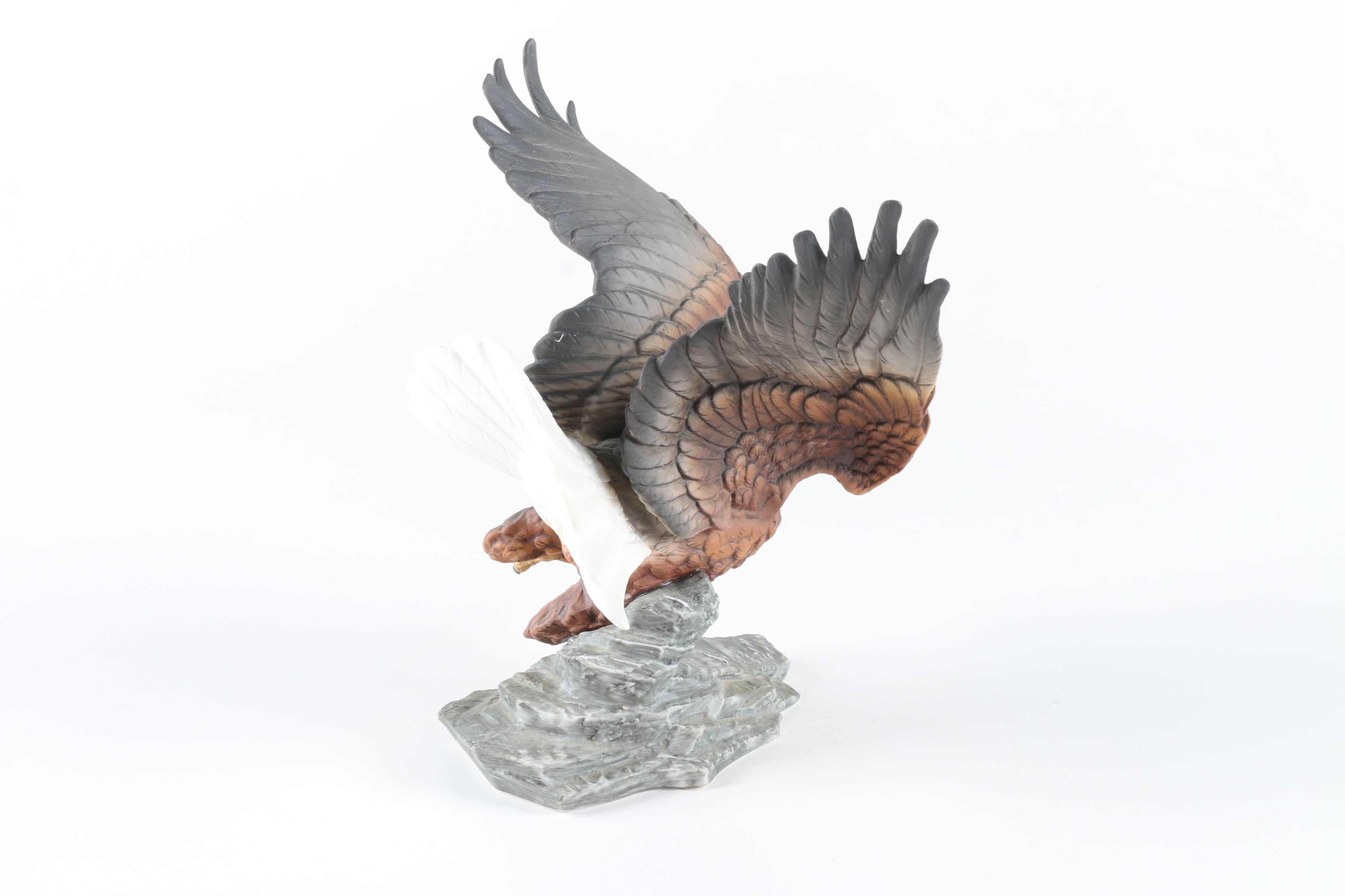 Porcelain Eagle Figurine
