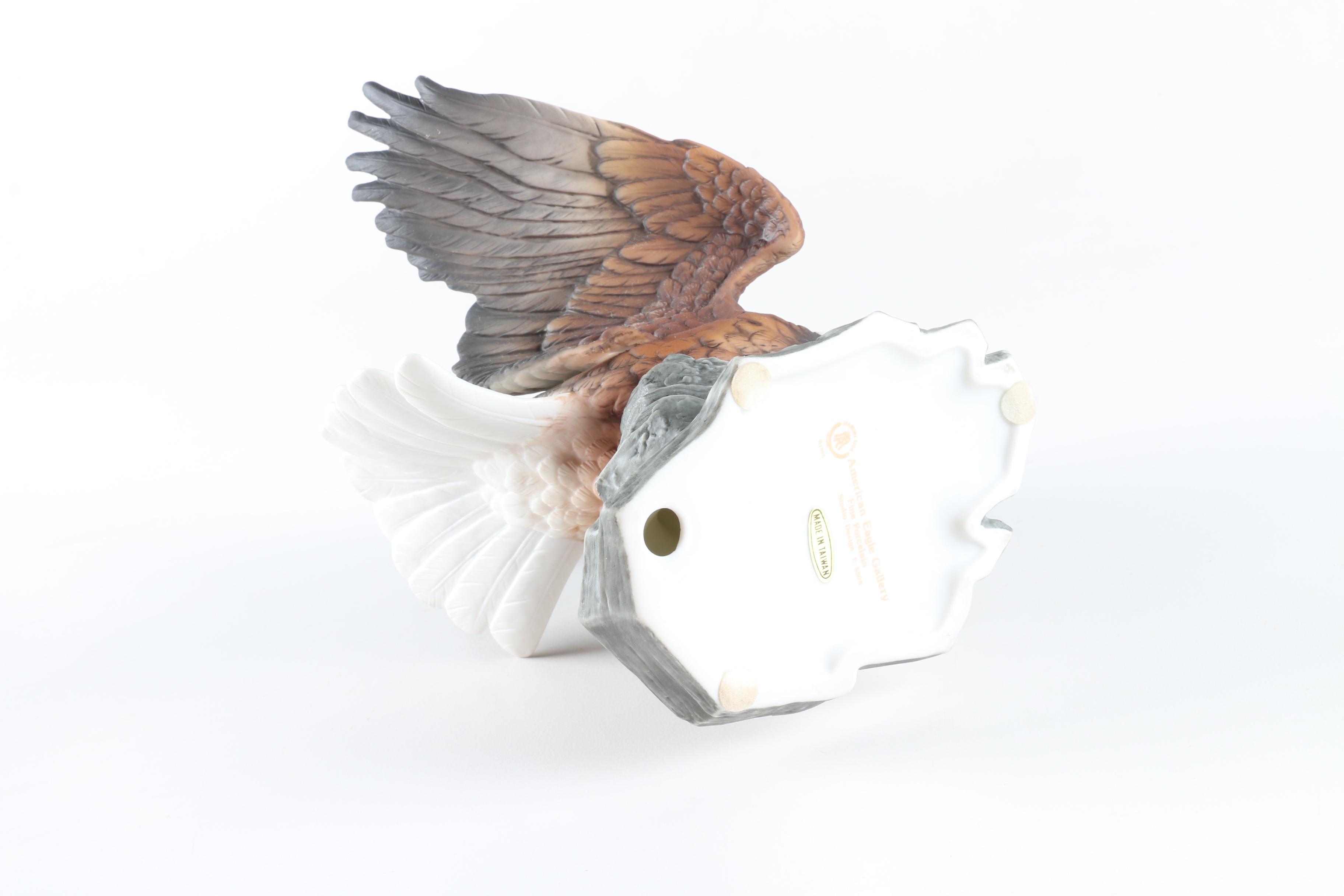 Porcelain Eagle Figurine