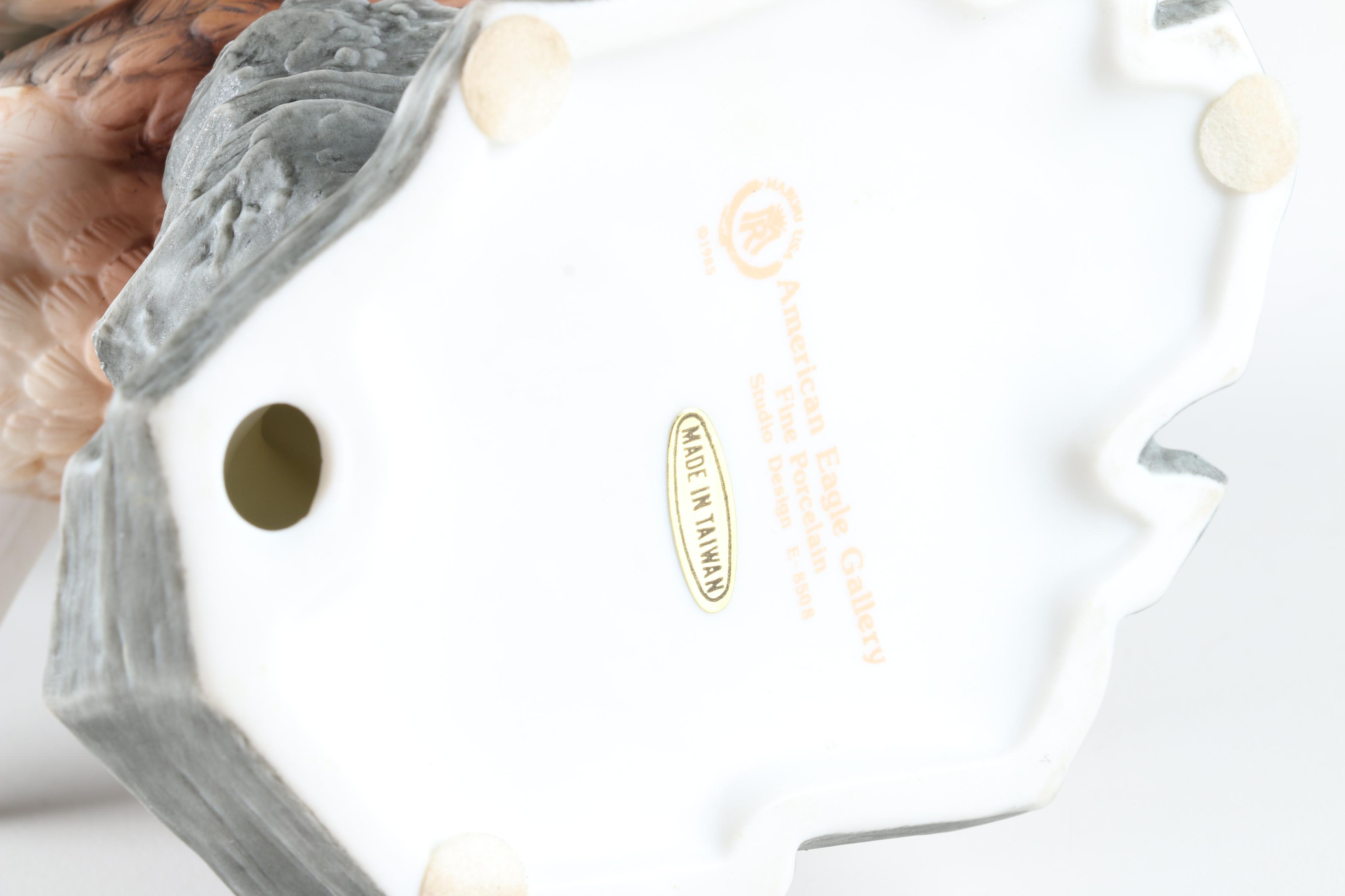 Porcelain Eagle Figurine