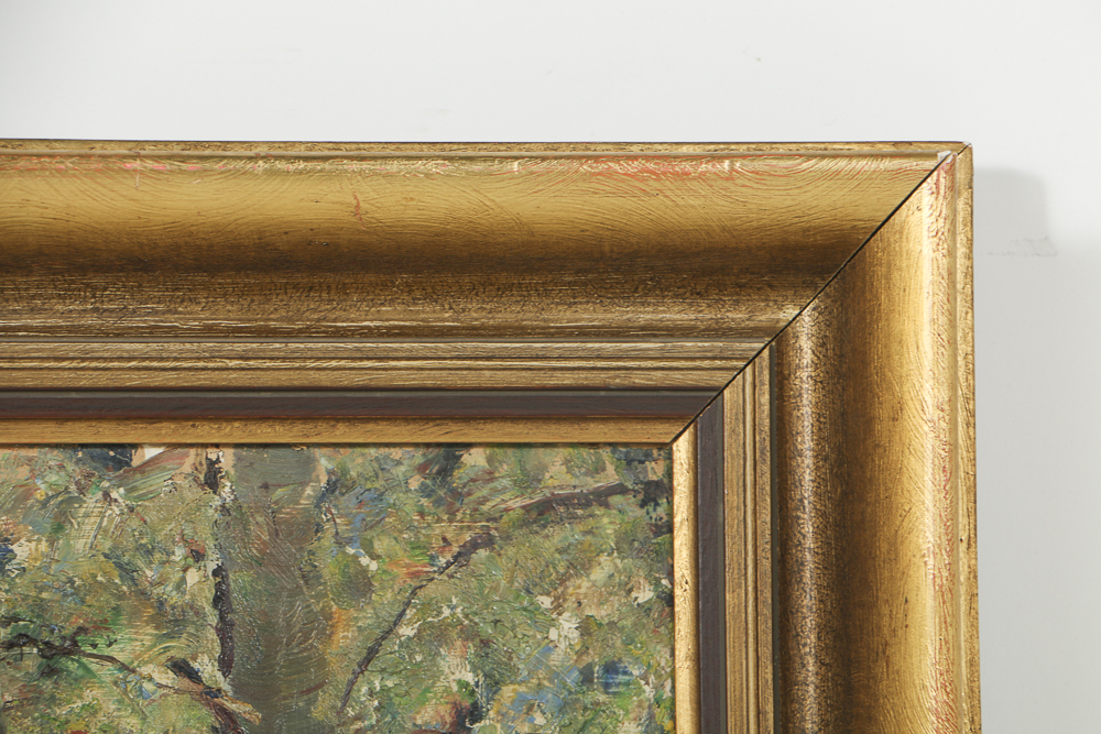 R. Tillwetz Oil Painting on Board of Woodland Scene