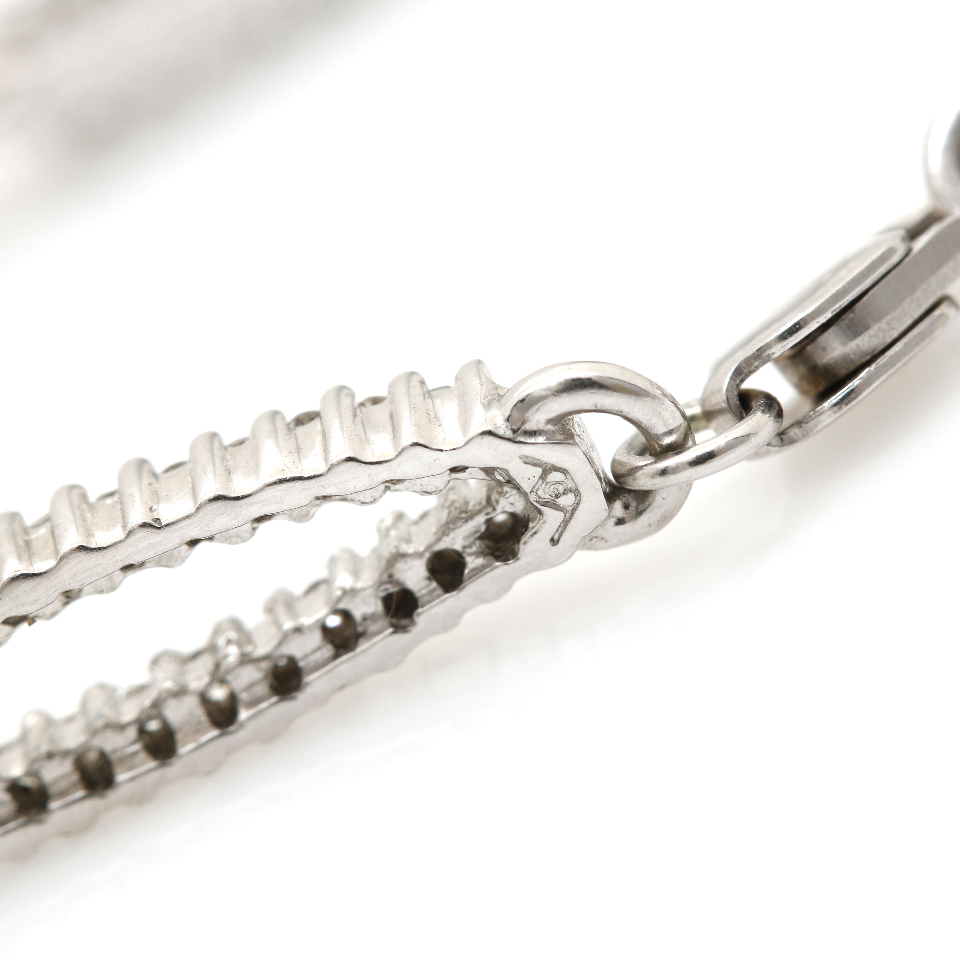 10K White Gold 1.18 CTW Diamond Bracelet