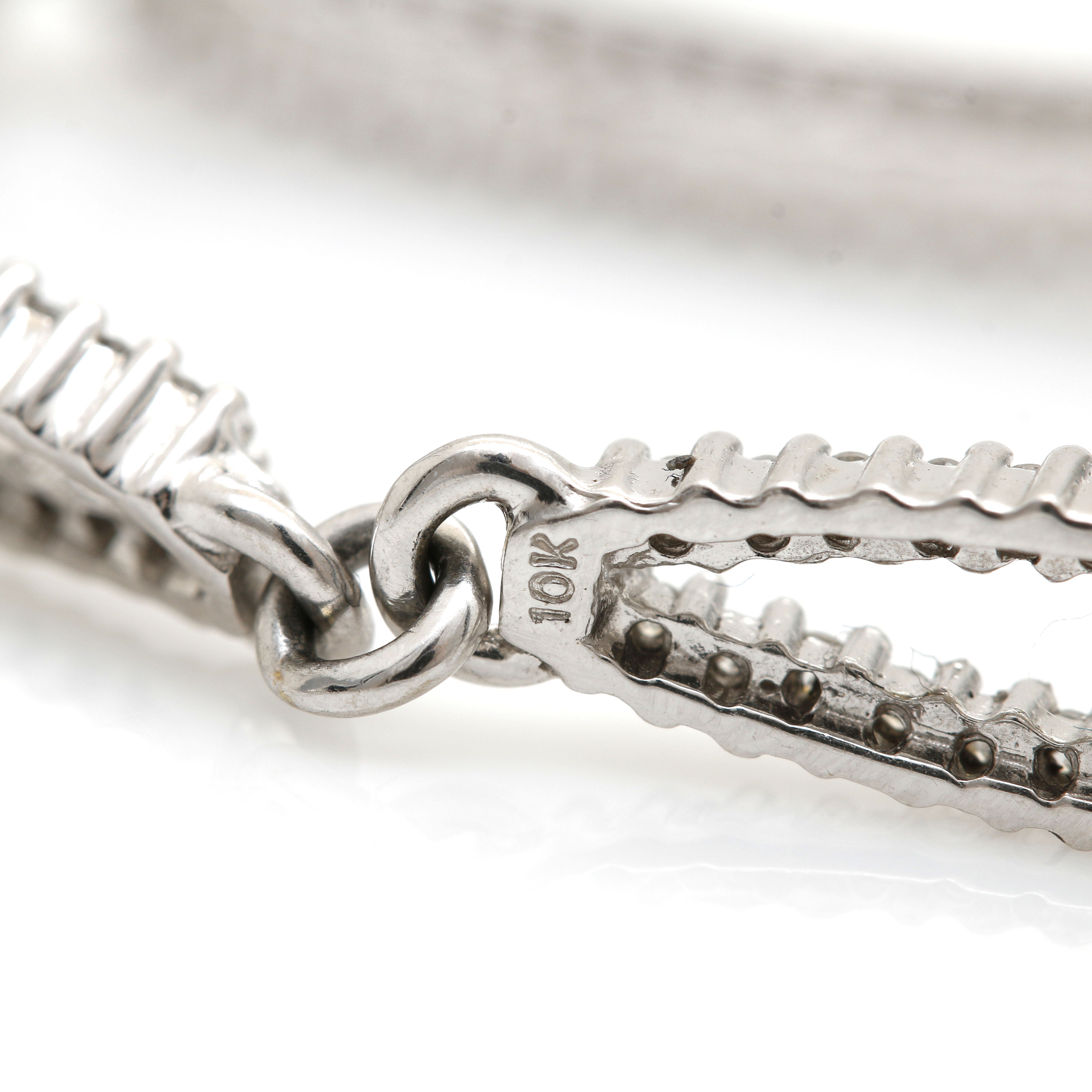 10K White Gold 1.18 CTW Diamond Bracelet