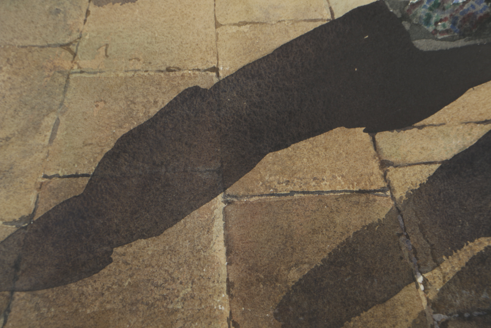 Jack Dudley Watercolor Painting on Paper "En La Plaza"