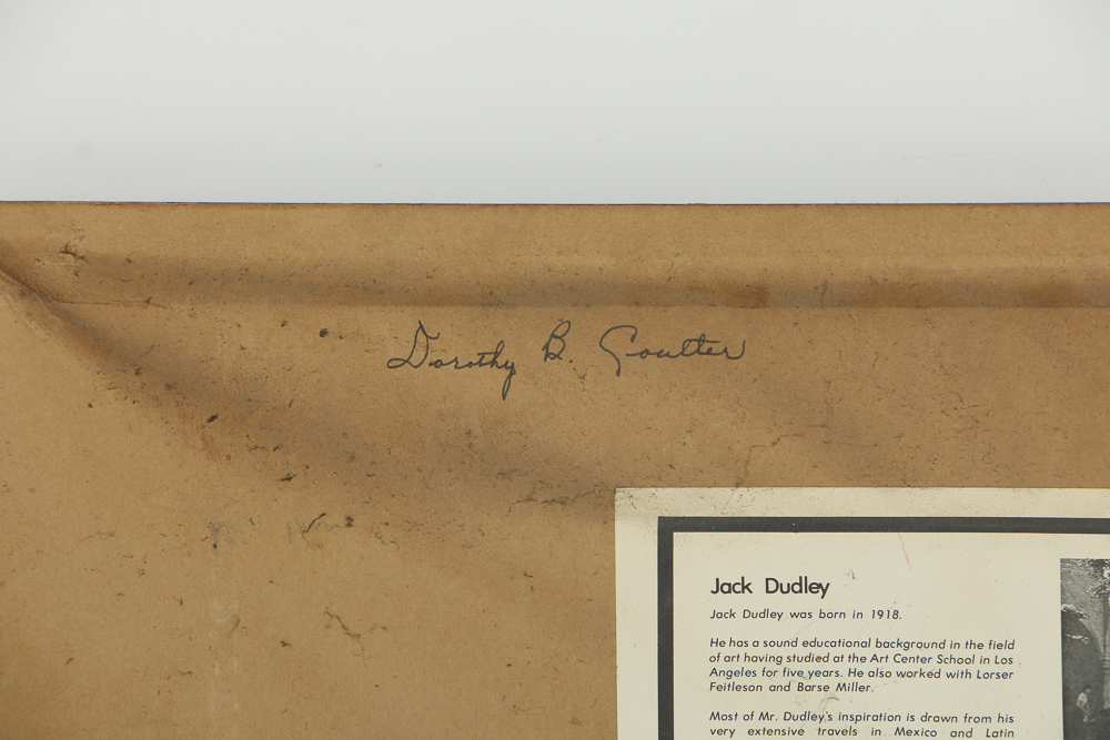 Jack Dudley Watercolor Painting on Paper "En La Plaza"