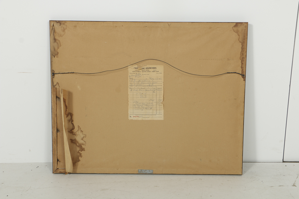 J.R. Hopkins Charcoal Drawing on Paper Still Life Composition