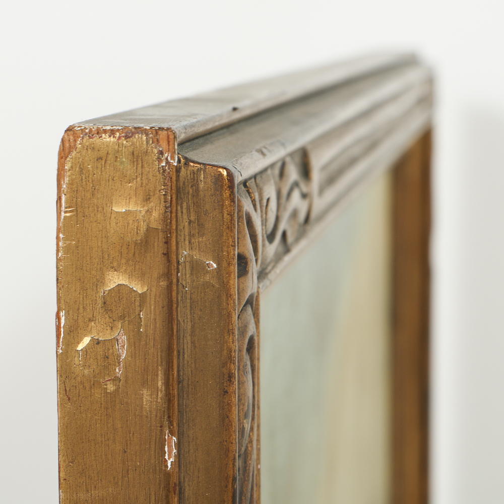 George R. Sheriff Oil Painting on Canvas "A Desert Shower"