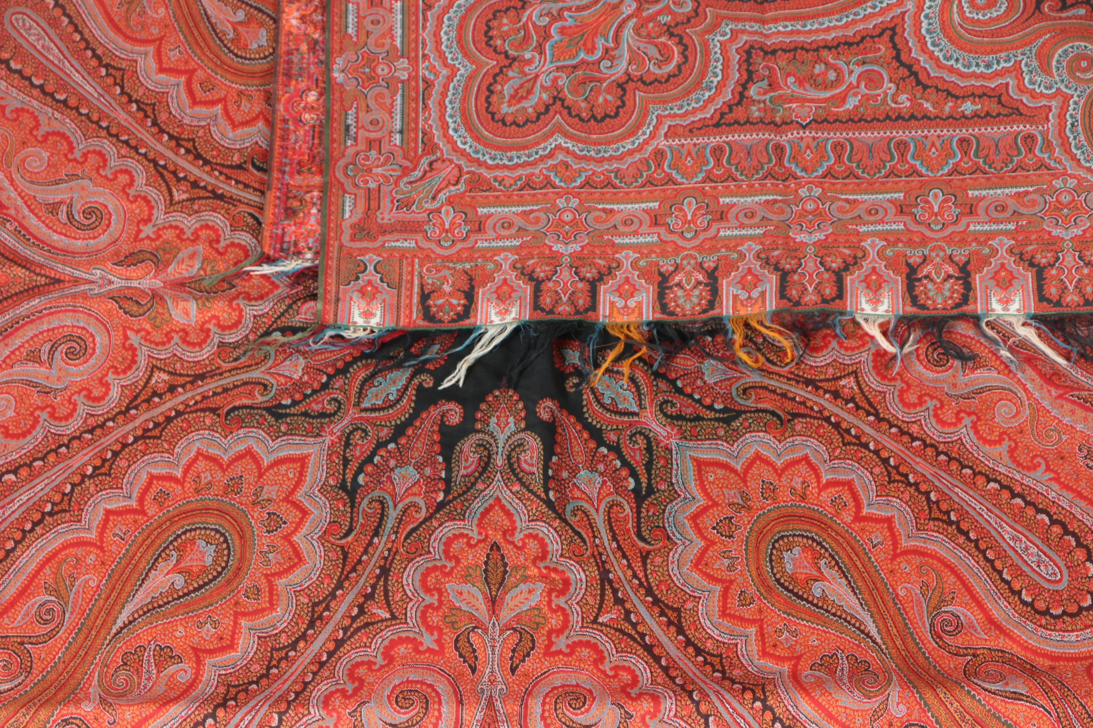 Two Oversized  Woven Shawls