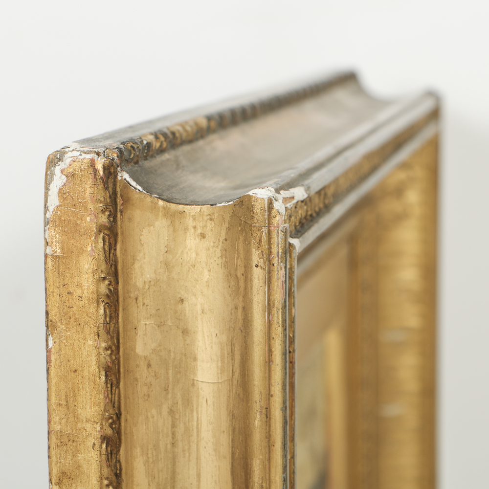 David Bates Original 1873 Oil on Academy Board "A Gypsy Girl"