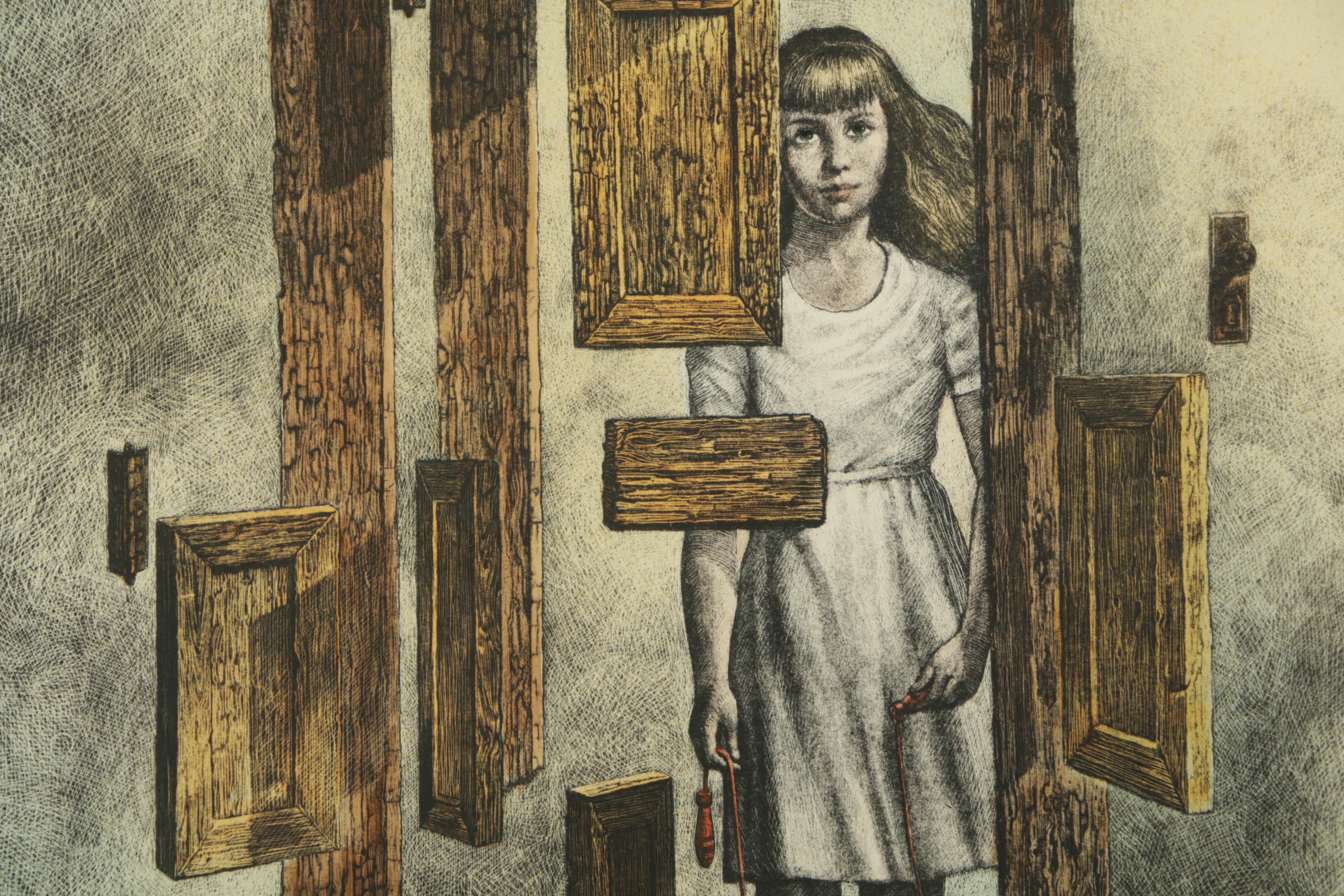 Curt Frankenstein Limited Edition Hand Colored Etching on Paper "Awakening"