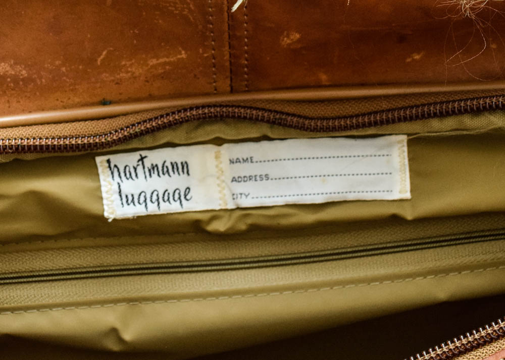 Vintage Hartmann Leather Duffel and Garment Bag