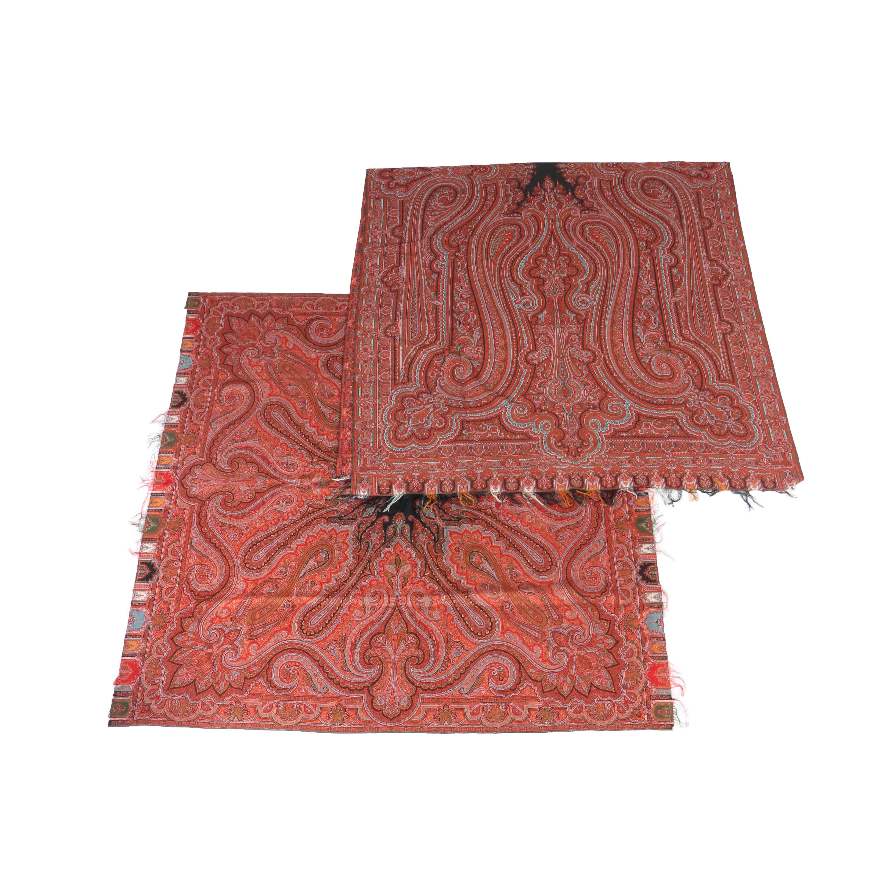 Two Oversized  Woven Shawls