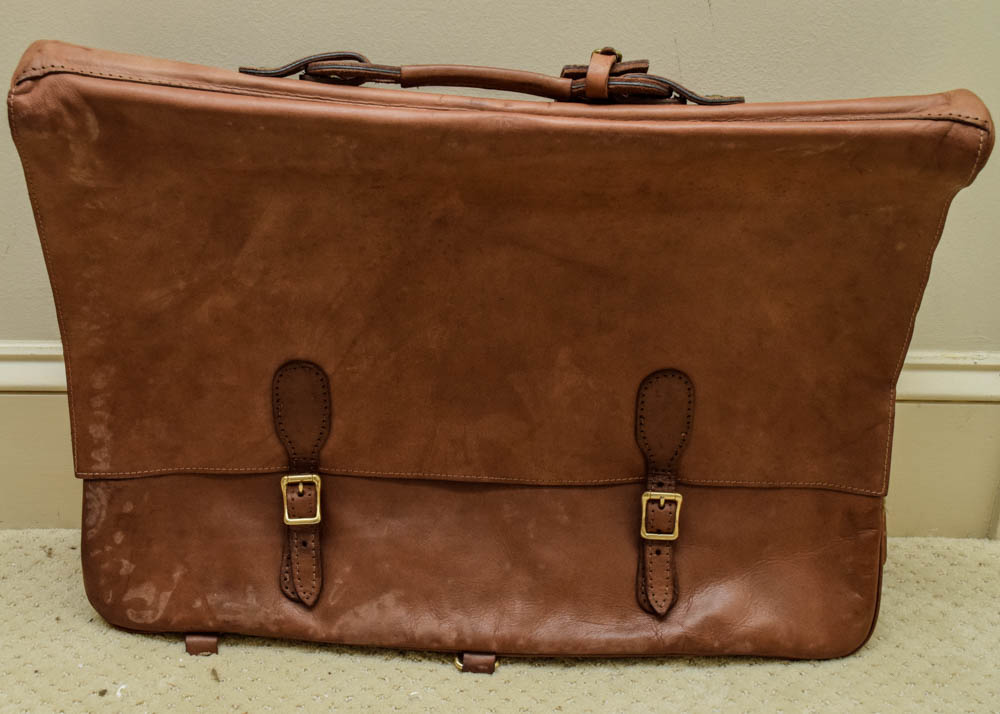 Vintage Hartmann Leather Duffel and Garment Bag
