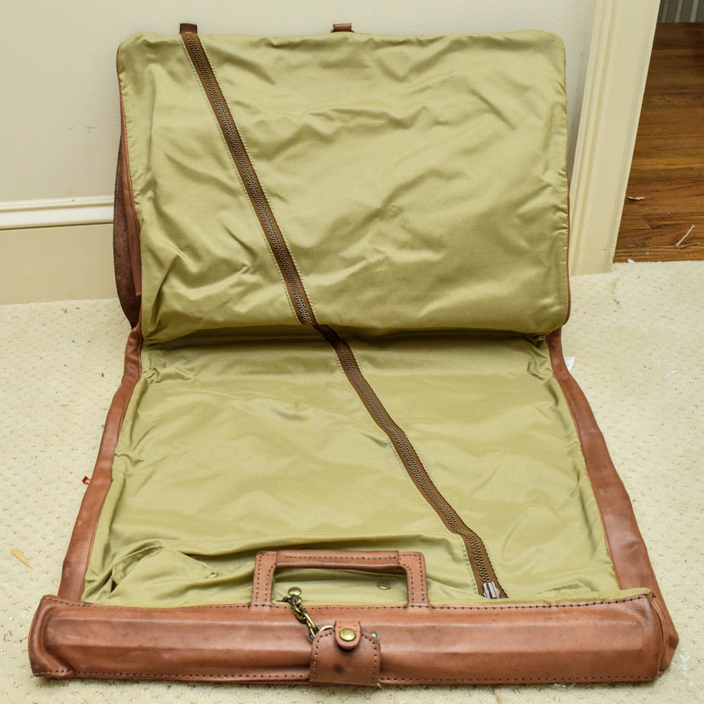 Vintage Hartmann Leather Duffel and Garment Bag