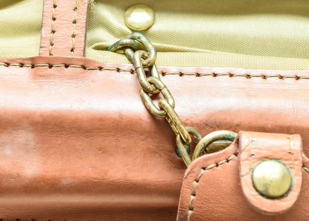 Vintage Hartmann Leather Duffel and Garment Bag