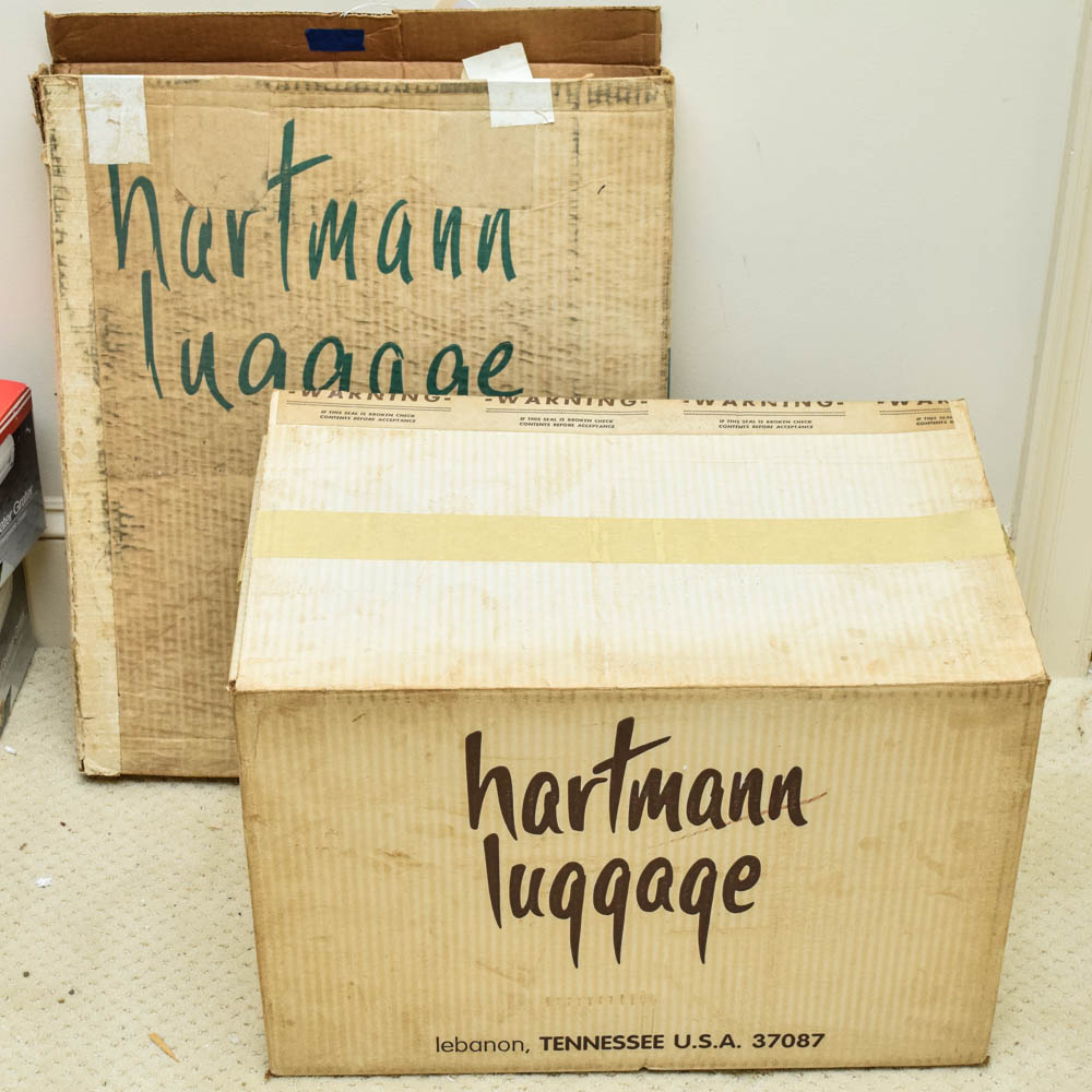 Vintage Hartmann Leather Duffel and Garment Bag