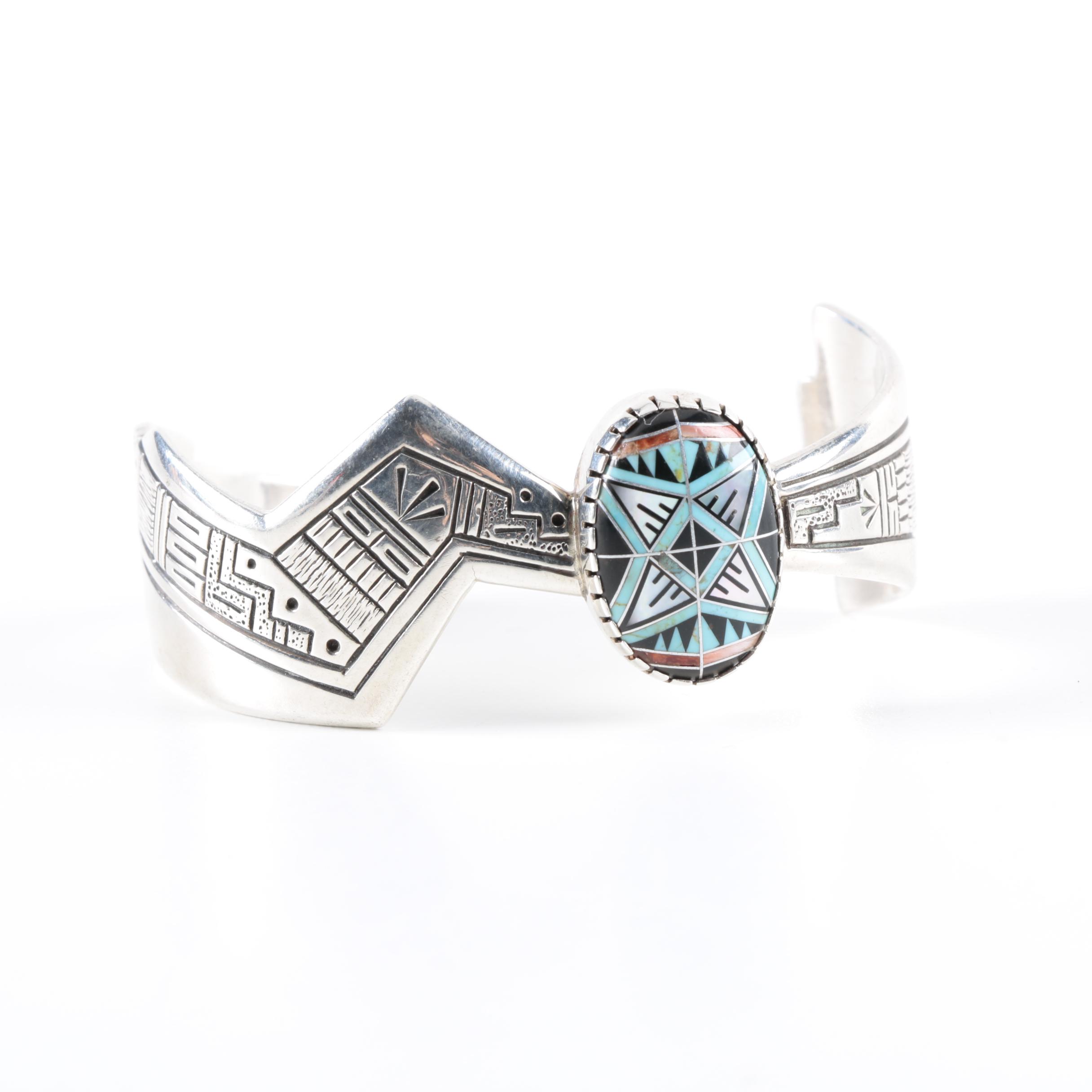 Roderick Tenorio for Relios Studio Sterling Silver "Morning Star" Cuff